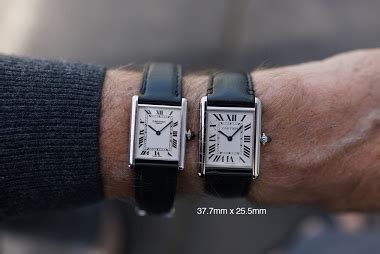 cartier tank must sizes.